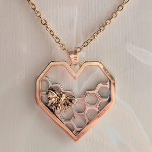 NEW Bee Heart Necklace